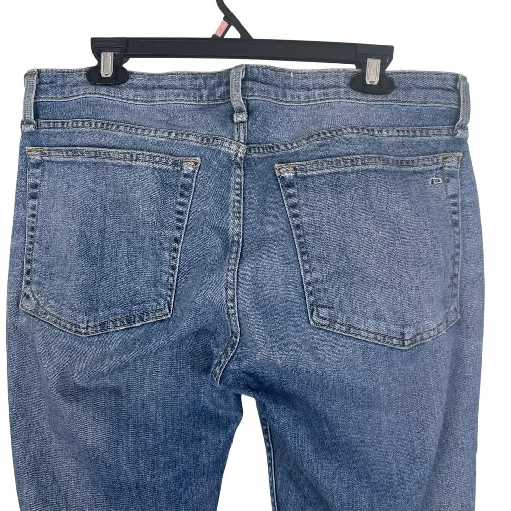 Rag & Bone Jean Women Size 32 Dre Low-Rise Slim Boyfriend Raw Hem Modele - Picture 4 of 8